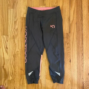 Kari Traa Norwegian pink and grey leggings sz S excellent condition